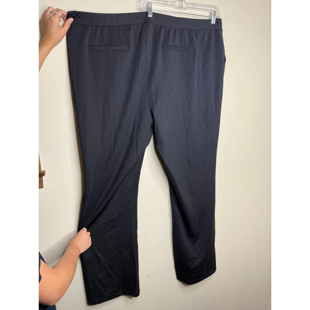 ISAAC MIZRAHI LIVE! NEW Pull On Stretch Pintuck Black Size 3XT #57M - Picture 7 of 8
